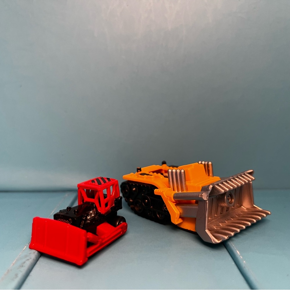 Galoob - Micro Machines - Highway Warriors Dirty Dozer with Bulldozer 1989
